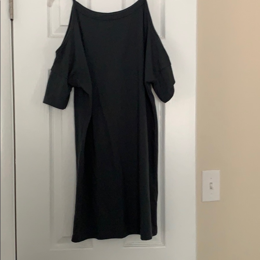 Navy blue shoulder Top Shop shift dress